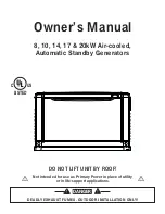 Eaton 10 kW Air-cooled Owner'S Manual preview