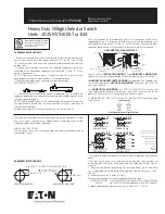 Preview for 1 page of Eaton 10250T/91000T Installation Instructions And Operation Manual