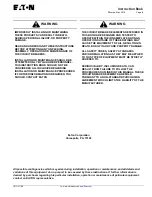 Preview for 3 page of Eaton 150 VCP-TL16 Instructions For The Use, Operation And Maintenance