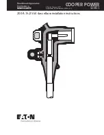 Eaton 200 A 15 kV class Installation Instructions Manual предпросмотр