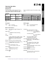 Eaton 3h.508 Operating Instructions Manual preview