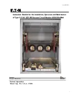 Preview for 1 page of Eaton 4000A MiniMod Instruction Booklet For The Installation, Operation And Maintenance