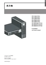 Eaton 5PX 1000 RT2U Installation And User Manual preview
