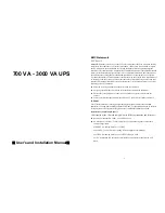 Preview for 1 page of Eaton 700VA User And Installation Manual