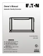 Eaton 8 kW Air-cooled Owner'S Manual предпросмотр