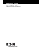 Предварительный просмотр 1 страницы Eaton 9315P Installation And Operation Manual