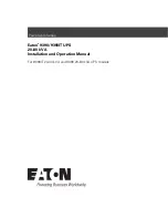 Eaton 9390IT Installation And Operation Manual preview