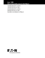 Eaton 93PM 150 kW SIAC-B Three-Wire Installation And Operation Manual preview