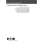 Preview for 1 page of Eaton 9910-E16 Installation Manual