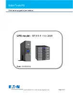 Preview for 1 page of Eaton 9PX 1:1 Firmware Upgrade Procedure