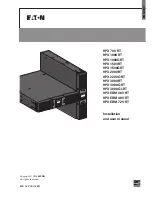 Preview for 1 page of Eaton 9PX 1000 GRT Installation And User Manual