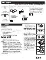 Предварительный просмотр 1 страницы Eaton All-Pro FST1850L Instruction Manual