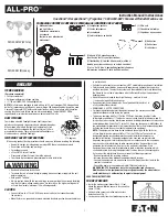 Предварительный просмотр 1 страницы Eaton All-Pro MS245RW Instruction Manual