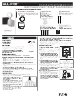 Eaton ALL-PRO MSS1301LW Instruction Manual preview