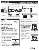 Eaton All-Pro MST1301LW Instruction Manual preview