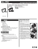 Eaton ALL-PRO WPFLD-TRN Instruction Manual предпросмотр