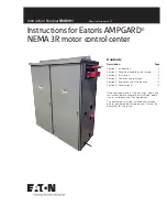 Preview for 1 page of Eaton AMPGARD NEMA 3R Instruction Booklet