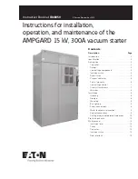 Предварительный просмотр 1 страницы Eaton AMPGARD Installation, Operation And Maintenance Instructions