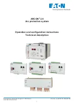 Eaton ARCON 2.0 Series Operation And Configuration Instructions. Technical Description preview