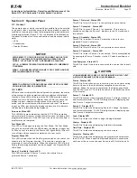 Preview for 11 page of Eaton ATC-600 Instructions For Installation, Operation And Maintenance