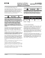 Preview for 29 page of Eaton B20B-VR Series Instructions Manual