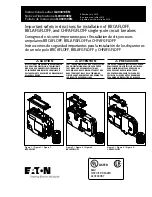 Предварительный просмотр 1 страницы Eaton BRCAFLOFF Instructional Leaflet