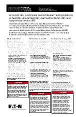 Предварительный просмотр 1 страницы Eaton BRN115AF Instruction Leaflet