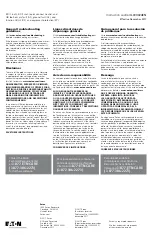 Preview for 8 page of Eaton BRN115AF Instruction Leaflet