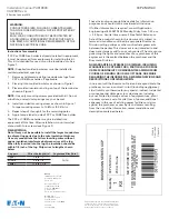 Preview for 2 page of Eaton Bussmann Series Installation Manual