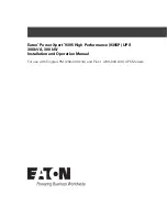 Eaton CA22106060000R6 Installation And Operation Manual preview