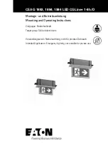 Eaton CEAG 1984 LED CGLine+ 1-8h/D Mounting And Operating Instructions предпросмотр