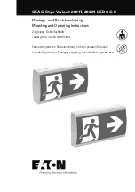 Preview for 1 page of Eaton CEAG Style Variant 29011 Mounting And Operating Instructions