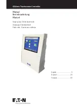 Предварительный просмотр 1 страницы Eaton CGLine+ Touchscreen Controller Manual