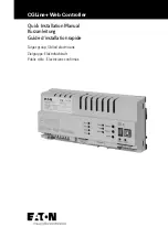 Предварительный просмотр 1 страницы Eaton CGLine+ Web Controller Quick Installation Manual