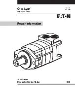 Предварительный просмотр 1 страницы Eaton Char-Lynn 2000 Series Repair Information