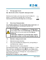 Preview for 18 page of Eaton chvz-01/03 Operating Instructions Manual