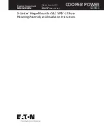 Eaton COOPER POWER SERIES Assembly And Installation Instructions Manual preview