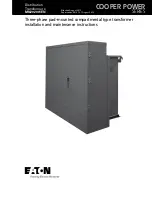 Eaton COOPER POWER SERIES Installation And Maintenance Instructions Manual preview