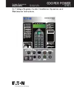 Preview for 1 page of Eaton COOPER POWER SERIES Installation, Operation And Maintenance Manual