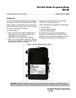 Eaton Cooper Power Systems RLY-800 Instructional Leaflet предпросмотр