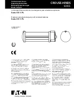 Eaton CROUSE-HINDS EE 11 PL Series Operating Instructions Manual preview