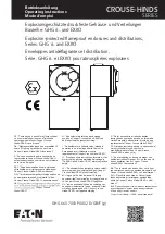 Preview for 1 page of Eaton Crouse-Hinds EXKO Operating Instructions Manual