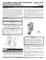 Eaton Crouse-Hinds FSQ Series Installation & Maintenance Information предпросмотр