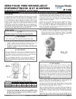 Preview for 3 page of Eaton Crouse-Hinds FSQ Series Installation & Maintenance Information