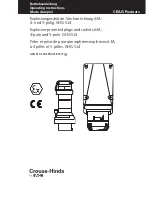 Eaton Crouse-Hinds GHG 514 Operating Instructions Manual предпросмотр