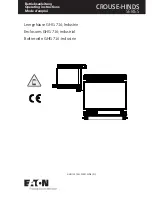 Eaton Crouse-hinds series Operating Instructions Manual предпросмотр