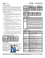 Предварительный просмотр 2 страницы Eaton Culter-Hamer CurrentWatch ECSTD Series Installation Instructions