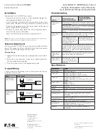 Preview for 2 page of Eaton CurrentWatch EPRM Series Instructions