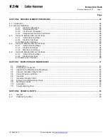 Preview for 5 page of Eaton Cutler-Hammer 150 VCP-WR 1500 Instructions For The Use, Operation And Maintenance