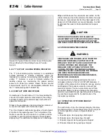 Preview for 35 page of Eaton Cutler-Hammer 150 VCP-WR 1500 Instructions For The Use, Operation And Maintenance